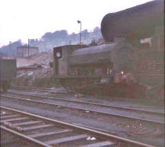 
'No 5 Abersychan', Peckett No 1009 of 1904 at Celynen North Colliery, Newbridge, April 1967
